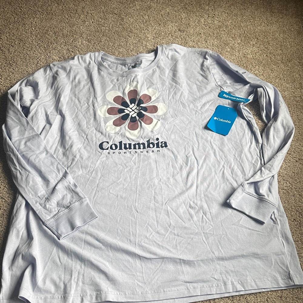 Columbia Women's light purple Floral Long Sleeve Top